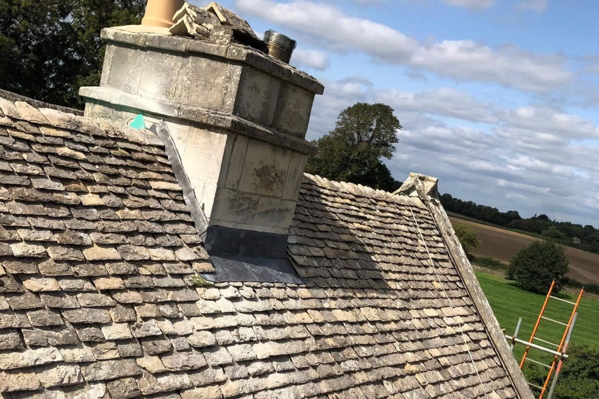 old rectory cotswold slate roof